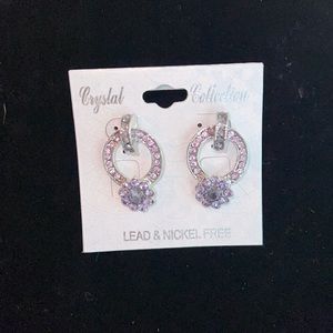 NEW Crystal Collection Flower Earrings